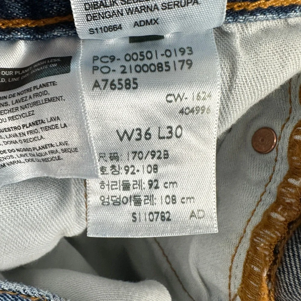 Levi's 501 XX Jeans Men's 36x30 Blue Original‎ Fit Button Fly Straight Leg Rodeo